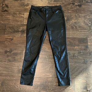 NWT White House Black Market Black Coated Jeans